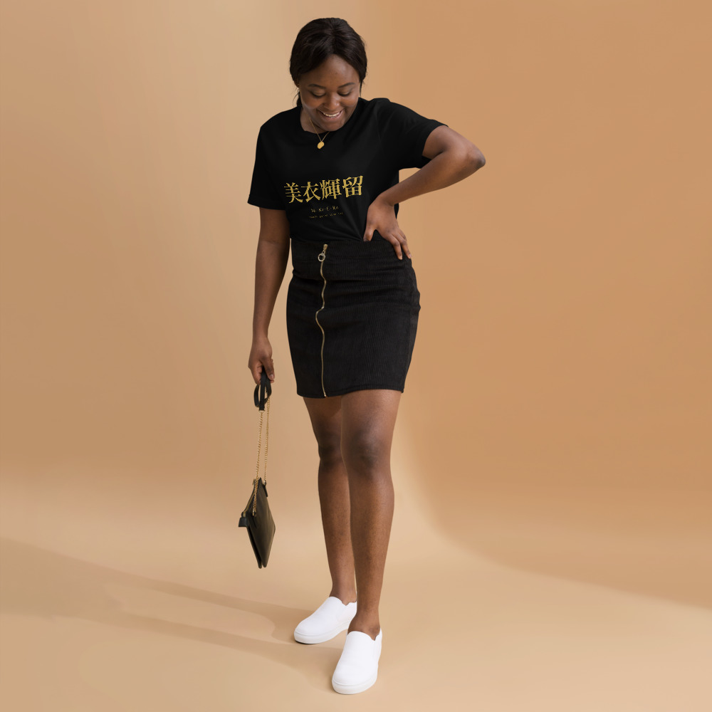 black KanjiWear shirt — front