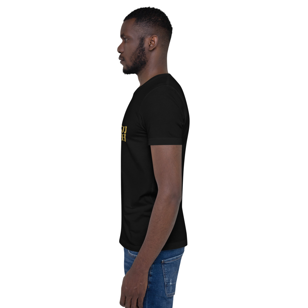 black KanjiWear shirt — left