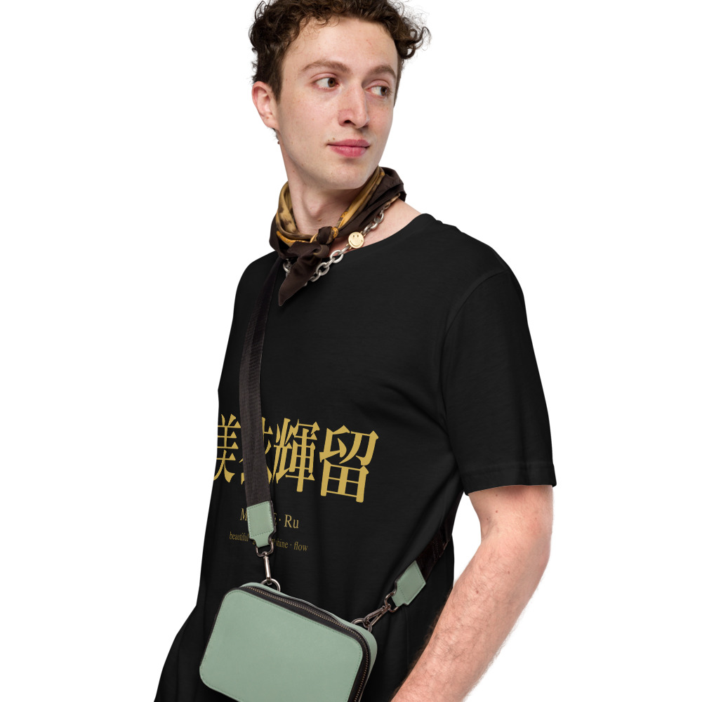black KanjiWear shirt — left-front