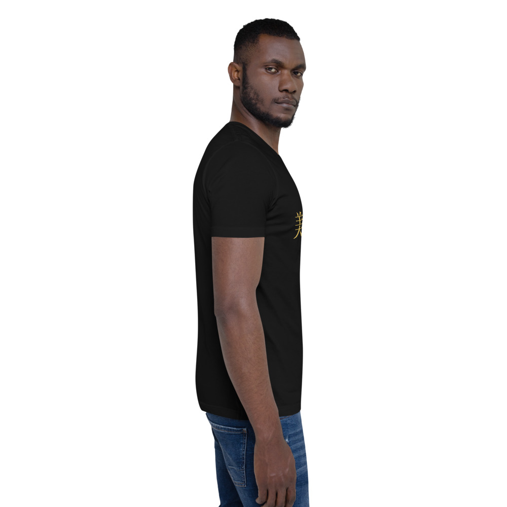 black KanjiWear shirt — right