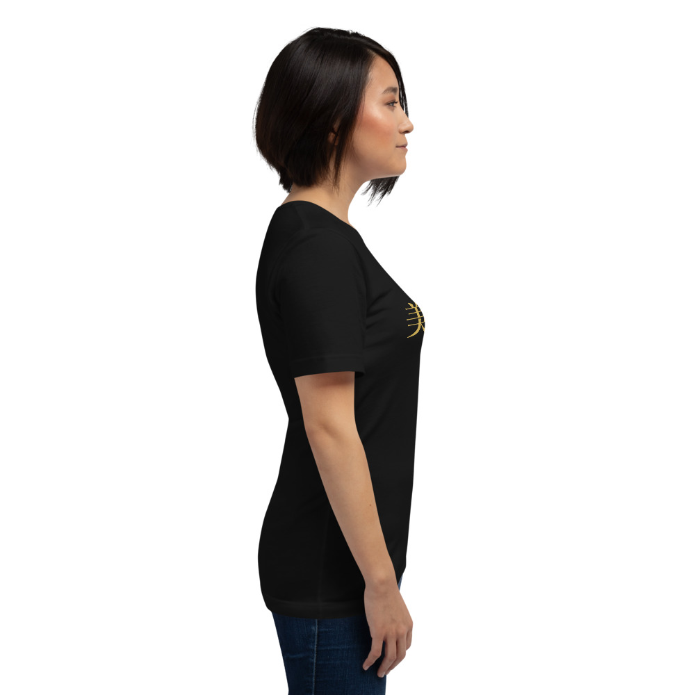 black KanjiWear shirt — right