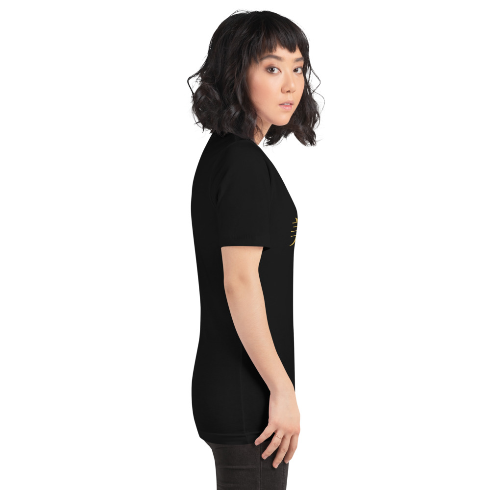 black KanjiWear shirt — right