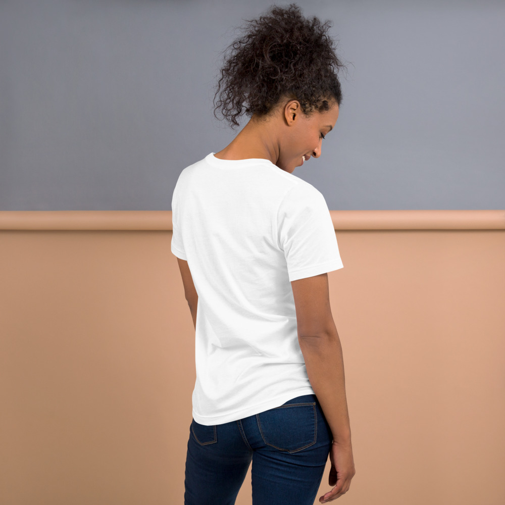 white KanjiWear shirt — back